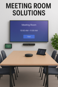 Modern boardroom with Meeting Room Solutions Dubai & UAE by TechBee