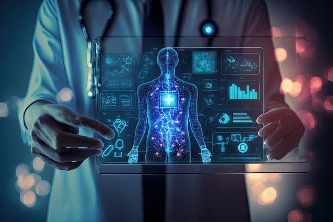Doctor reviewing AI-assisted clinical documentation, AI medical assistant in UAE