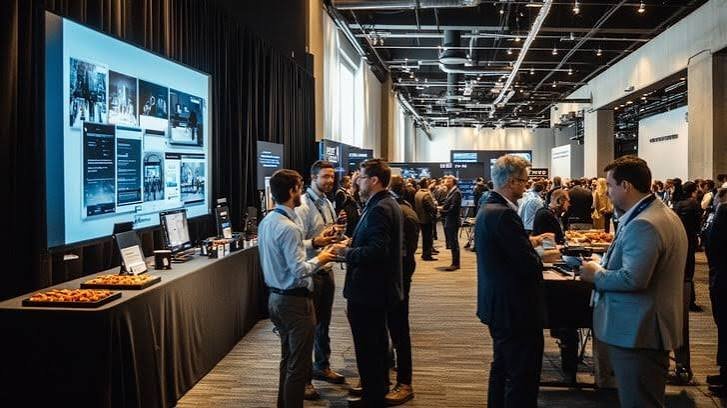 Business networking event in Dubai, AI business card scanner use case
